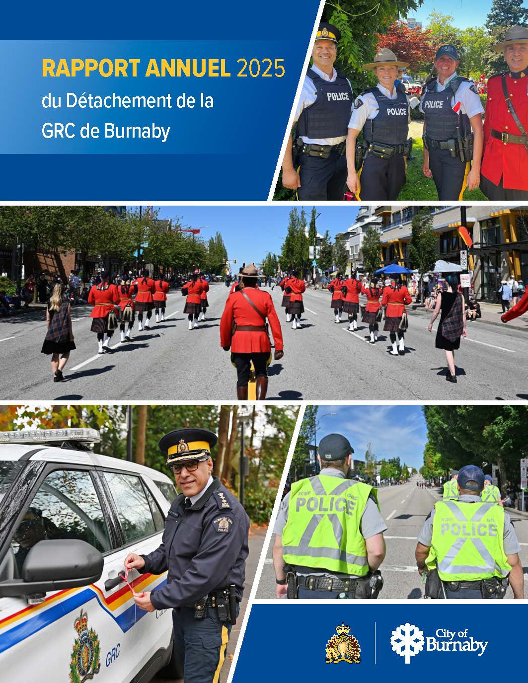 Couverture du Rapport annuel 2025 de la GRC de Burnaby