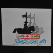 illustration de logo et la lettre de soumission de la gagnante