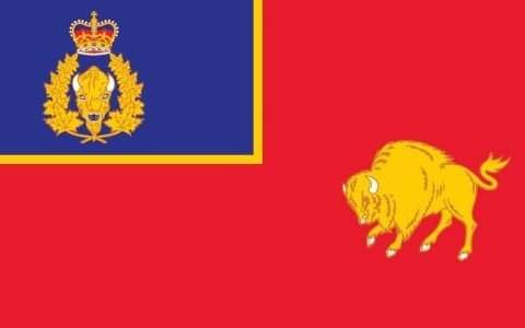 Le bison est le principal symbole du Manitoba. Il figure sur les armoiries et le drapeau de la province.