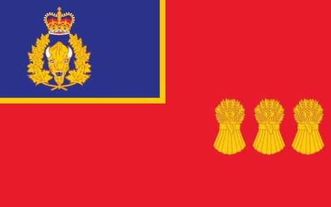 Les trois gerbes de blé doré symbolisent la Saskatchewan et sont repris des armoiries de la province.