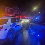 Troisième photo : Collision : véhicule suspect et véhicule civil