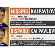 Chaque image figurant sur les panneaux d’affichage comprendra une photo de Kai et une invitation à appeler la GRC de Burnaby au 604-646-9999 pour transmettre toute information sur l’endroit où il se trouve.