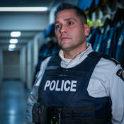 L’inspecteur Ryan How au Détachement de la GRC de Battlefords