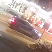 Véhicule suspect vu de derrière