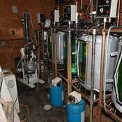 Photo du laboratoire de drogues synthétiques démantélé à Norwich.