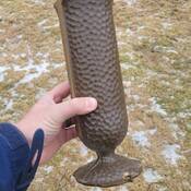 La GRC du district du comté de Pictou mène une enquête sur le vol de dizaines de vases, similaires à celui-ci, qui ont été dérobés sur des pierres tombales dans un cimetière de Sylvester.