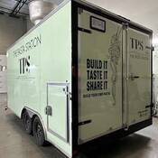 Vue arrière de la remorque volée