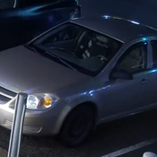 Image captée par un système de télévision en circuit fermé montrant la voiture de Brian Sicard