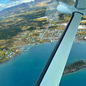 Photo aérienne d’Atlin (C.-B.).