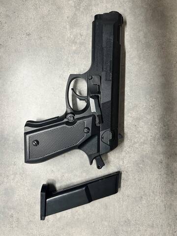 A replica handgun was recovered by RCMP following an incident at Morris General Hospital on May 5.