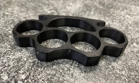 Portage la Prairie RCMP seized 3D-printed brass knuckles after arresting a male wanted on a warrant on July 17.