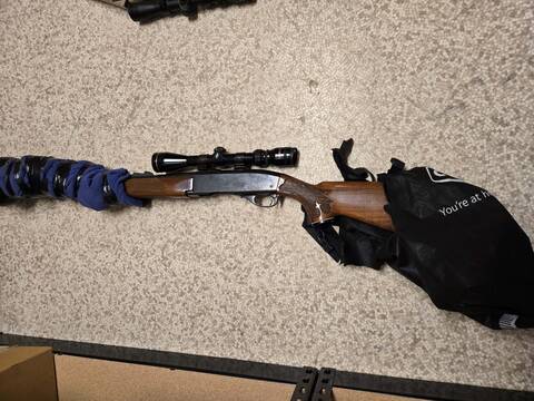 Blue Hills RCMP arrested a male and recovered this firearm following an incident at a Souris residence on Aug. 27.