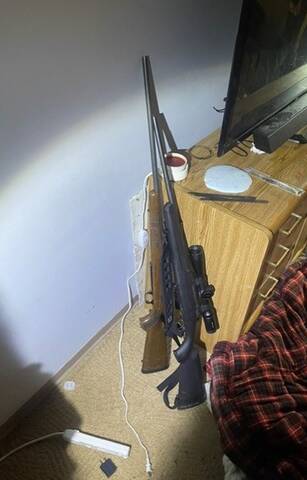 Firearms and empty casings were found inside a Portage la Prairie residence on Sept. 15. A 25-year-old male has been charged.