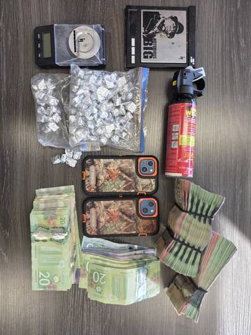 Drugs, cash and a weapon were seized from a Camperville residence on Jan. 20.