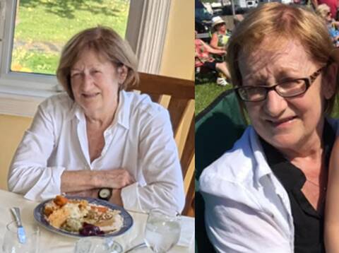 Two photos of Ida Keough