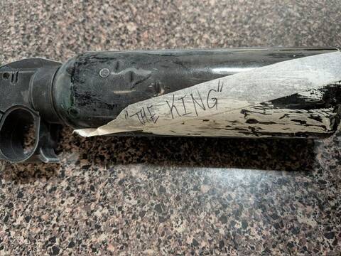 RCMP recovered this cannister of bear spray after a male was arrested after trying to get into houses on 5th Avenue Southeast in Portage la Prairie.