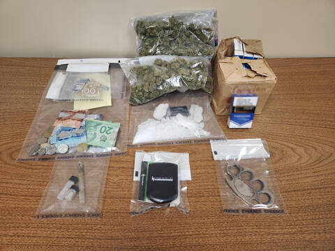 Photo of seized items.