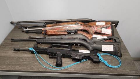 Firearms seized