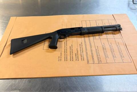 Photo of seized shotgun