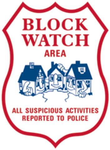 Panneau de surveillance des blocs : Zone de surveillance du quartier. Toutes les activités suspectes sont signalées à la police