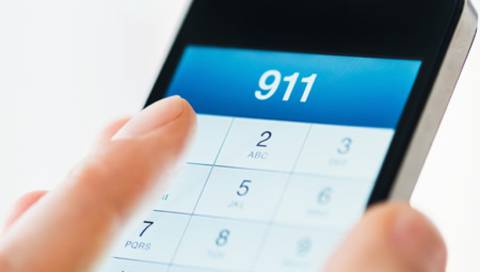 Appel au 9-1-1 sur un téléphone cellulaire